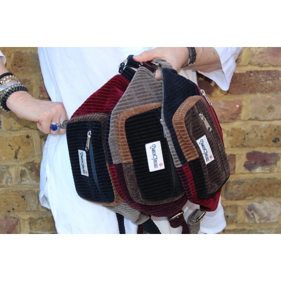 Bum Bag fanny pack corduroy patchwork